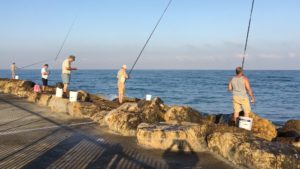 Fishing in Tel Aviv