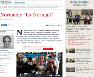 The Times of Israel - Normality Lo-Normali