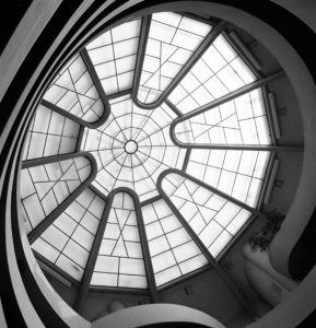 Solomon R. Guggenheim Museum, Skylight, NYC, 1959. Copyright R&R Meghiddo, 1971, All Rights Reserved.